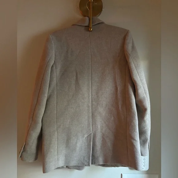 & Other Stories wool taupe oversize blazer - Picture 5 of 10